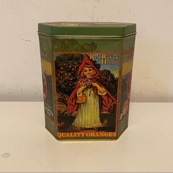 Vintage Quality Oranges Charter Oak Advertising Tin - Picture 1 of 10